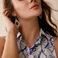 Roaming Sky Beaded Earrings