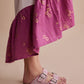 Blossom Glimmer Hand-tooled Sandals