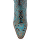 Myra Kasiopeah Cowgirl Leather Boots - Turquoise Western Boots for Women with Pointed Toe Heel