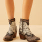 Glennchester Hair-on Hide & Hand-tooled Boots