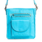 Ninnekah Leather Bag In Sky Blue