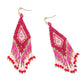 Lifesong Beaded Earrings in Scarlet