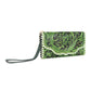 Desert Roses Wallet in Crimson In Green