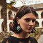 Cross My Heart Earrings In Blue