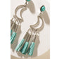 Radiant Moon Earrings In Blue