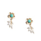 Blossom Pearls Earrings In Blue