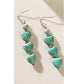 Flowing Hearts Earrings In Blue