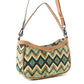 Harvest Chevron Crossbody Bag In Green