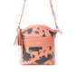 Prairie Sage Spotted Shoulder Bag In Peach