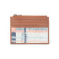 Pastel Desert Sunrise Credit Card Holder In Brown and White
