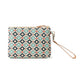 Peace & Serenity Blossoms Clutch Bag In Ivory and Black