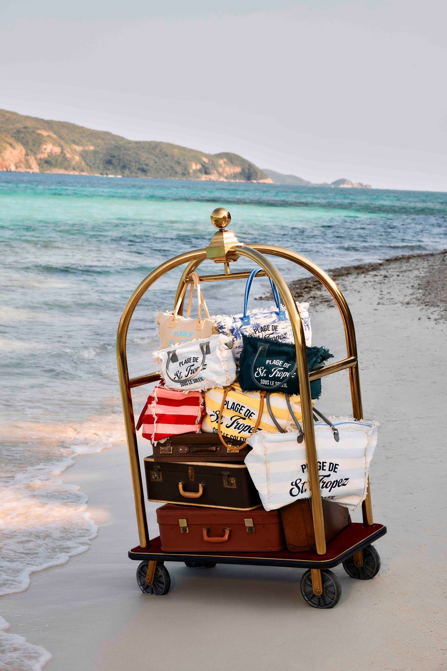 Saint Tropez Tote Bag In Green