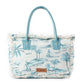 Saint Tropez Tote Bag In Green & White