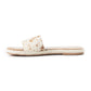 Running Pony Sandals In Brown & White Hairon
