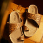 Myra Eastward Winds Leather Sandals for Women – Cork Sole, Antique Finish for Western Comfort