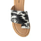 Myra Kimmee Trail Hairon Leather Sandals for Women â€“ Open-Toe Flat Slide for Ranch & Summer Wear