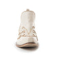 Twin Forks Booties In Crackle White
