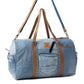 Wildberry Voyager Traveler Bag in Cranberry Denim Blue