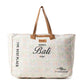Bali Breeze Weekender Bag in Saddle Off-White