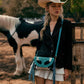 Stonedrop Ridge Crossbody Bag In  Teal