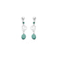 Rugged Heart Earrings In Blue