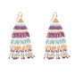 Nanna's Skirt Beaded Earrings In Purple