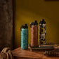 Moo & Bloom Stainless Steel Water Bottle in Brown Baroque