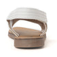 Lilytrail Embroidered Leather Sandals in Frost White