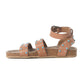 Saddle Ridge Trail Leather Sandals in Light Brown