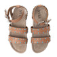 Saddle Ridge Trail Leather Sandals in Light Brown