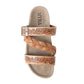 Dustbark Handtooled Leather Sandals in Rustic Tan
