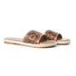 Dustlily Trail Handtooled Sandals in Rawhide Tan