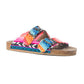Ridge Denim Sandals in Multicolor