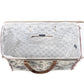 Myra Floweret Weekender Bag for Women – Floral Printed Front, Buckle Closure, Fringed Edges for Travel Chic