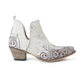 Myra Starlit Range Handtooled Leather Booties in Frosted Mist