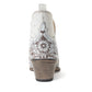 Myra Starlit Range Handtooled Leather Booties in Frosted Mist
