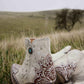 Myra Sierra Belle Handtooled Leather Booties in Almond White