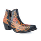 Midnight Desert Rose Booties in Black