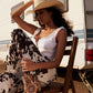 Floral Heirloom Western Booties in Cream
