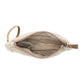 Meadow Lace Embroided Pouch in Ivory Bloom