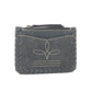 Outlander Edge Western Embroided Credit Card Holder in Ash Grey