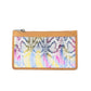 Sahara Bloom Leather Credit Card Holder in Sunset Pastels
