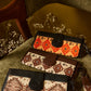 Solstice Weave Woven Wallet in Terracotta White