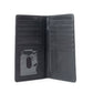 Ravenhide Embroidered Leather Wallet in Coal Black