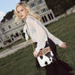 Sonora Charm Handtooled Bag in Black & White
