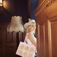 Gypsy Lace Canvas Bag in Light Pink