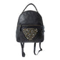 Westbound Star Leather Backpack in Raven Black