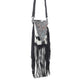 Dakota Drift Hairon Leather Bag in Ebony & White