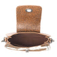 Highland Ridge Leather Bag in Rustic Oak & Winter Mist