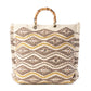 Myra Harvest Dune Hand Embroidered Tote Bag in Misty Taupe